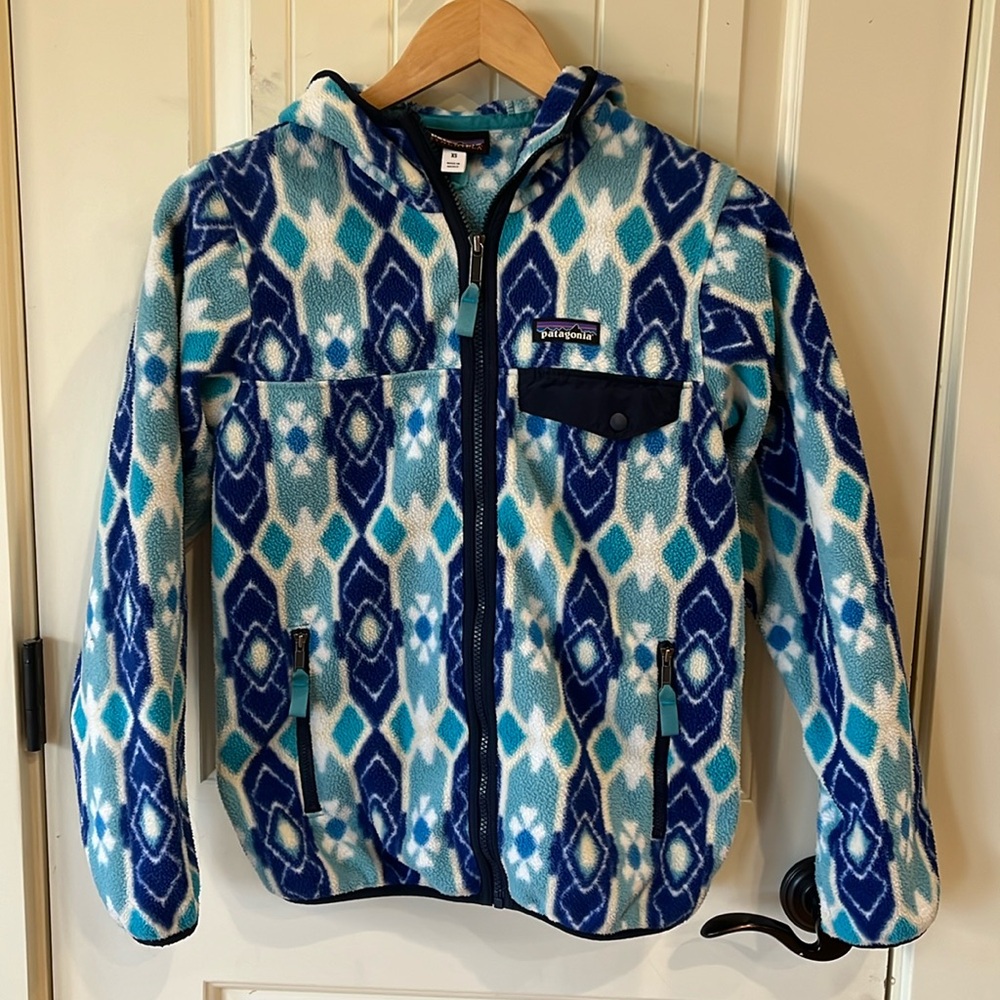 Patagonia Synchilla Lightweight Snap-T Full Zip Hooded Fleece Jacket Soze XS